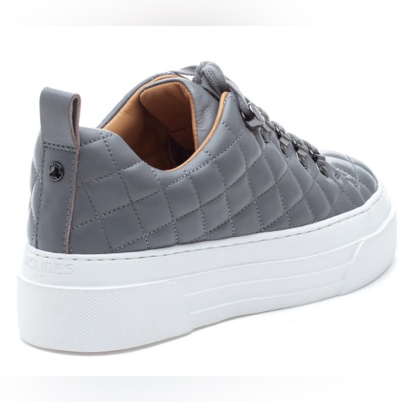 Aimee Grey leather Jslides - Picture 3 of 3